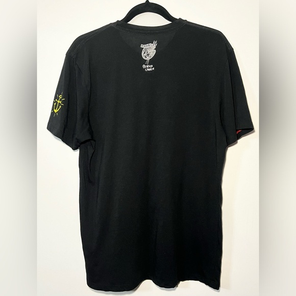 Volcom Stone's Deep Sea Fishing Club T-Shirt Patrick Carrie, Size L - Picture 5 of 10